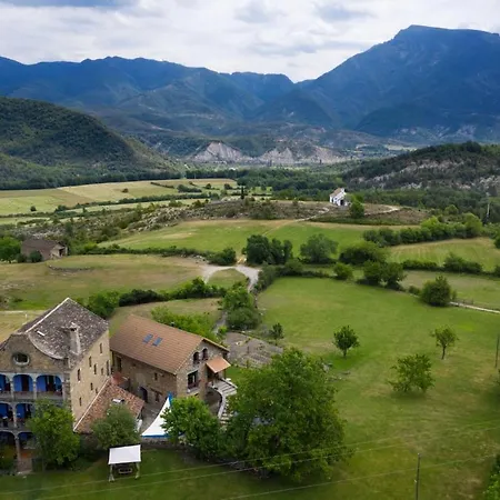 Spacious House With Mountain View In Albella, Fireplace. 펜션